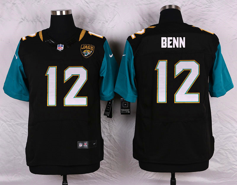 Nike Jacksonville Jaguars #12 Benn Black Elite Jersey