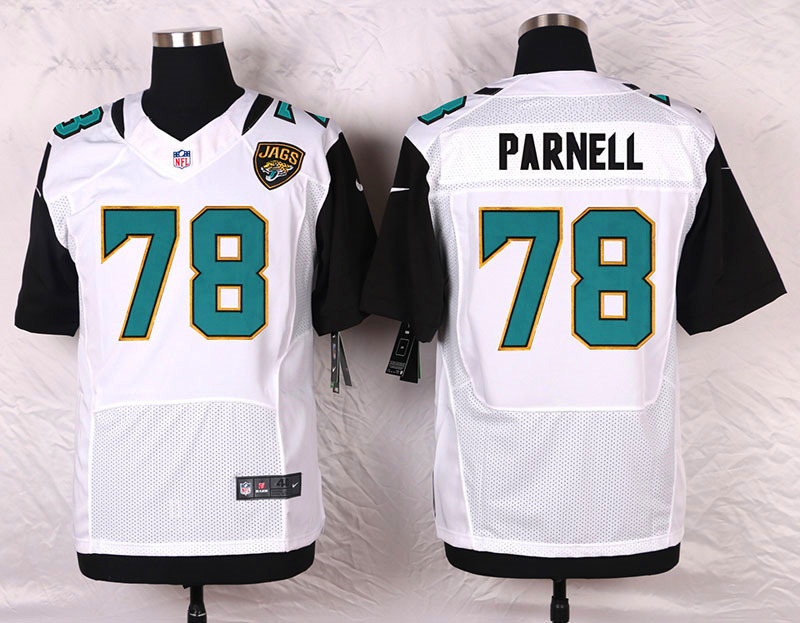 Nike Jacksonville Jaguars #78 Parnell White Elite Jersey