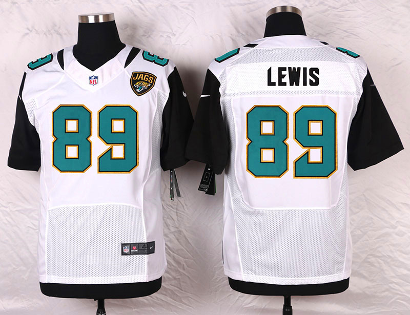 Nike Jacksonville Jaguars #89 Lewis White Elite Jersey
