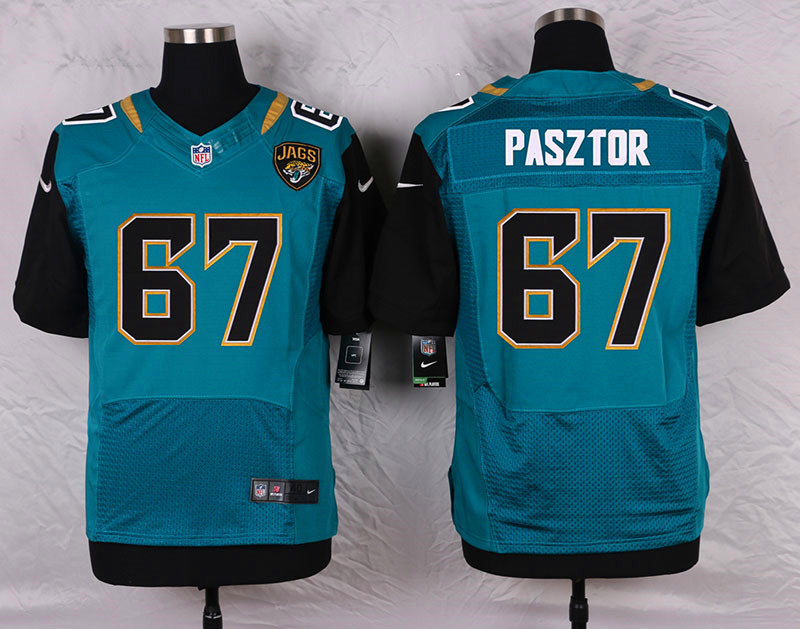 Nike Jacksonville Jaguars #67 Pasztor Green Elite Jersey