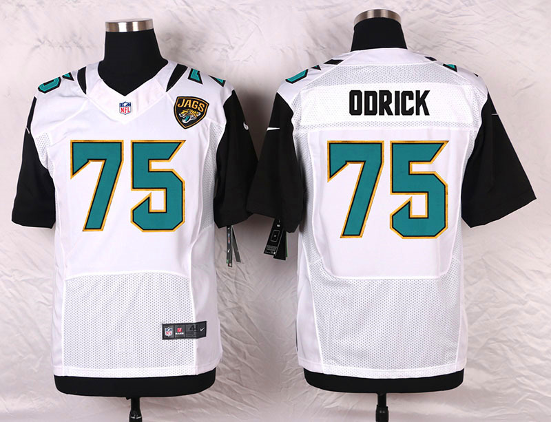 Nike Jacksonville Jaguars #75 Odrick White Elite Jersey