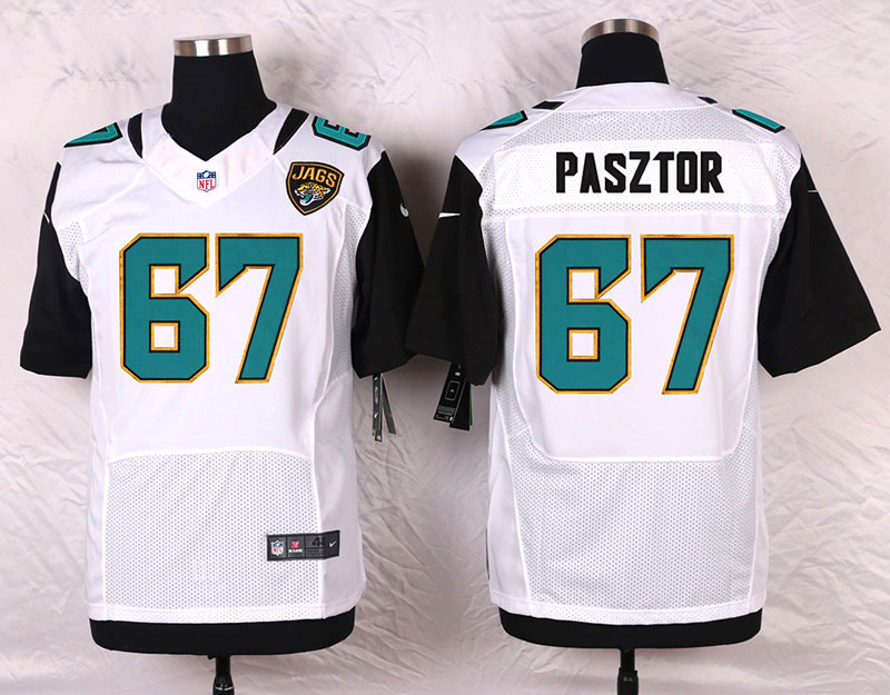 Nike Jacksonville Jaguars #67 Pasztor White Elite Jersey