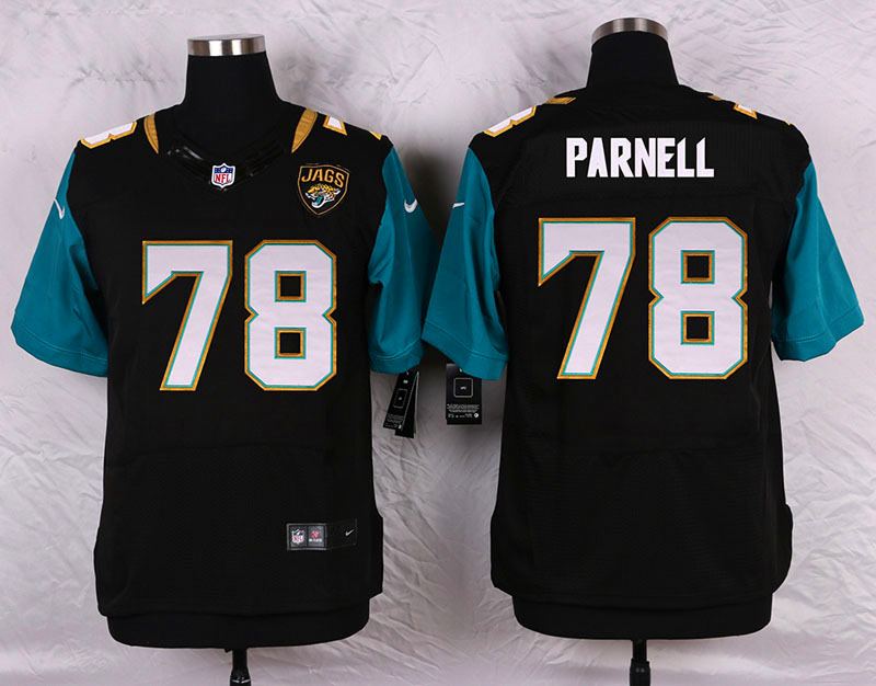 Nike Jacksonville Jaguars #78 Parnell Black Elite Jersey