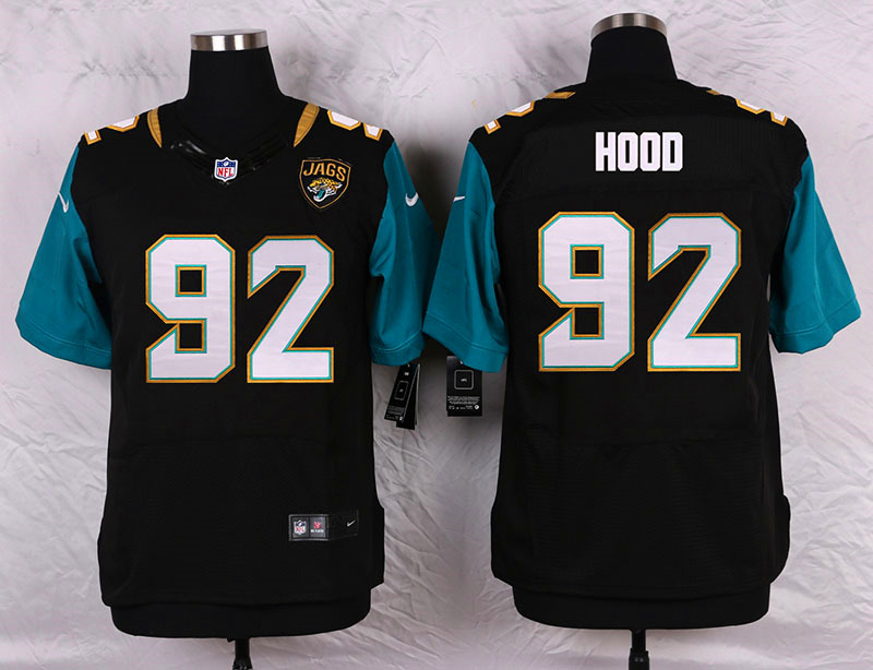 Nike Jacksonville Jaguars #92 Hood Black Elite Jersey