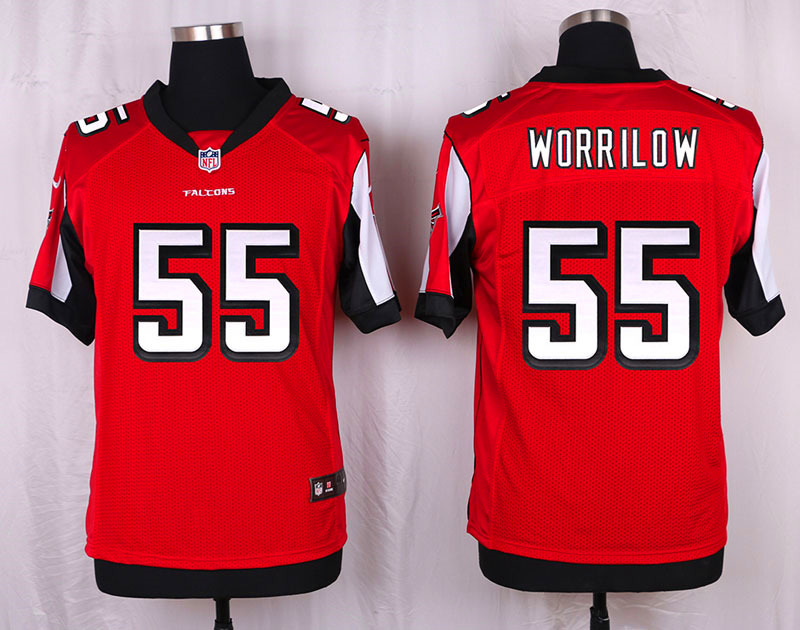 Nike Atlanta Falcons #55 Worrilow Red Elite Jersey