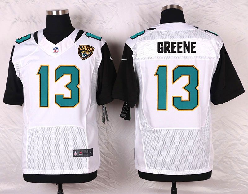 Nike Jacksonville Jaguars #13 Greene White Elite Jersey