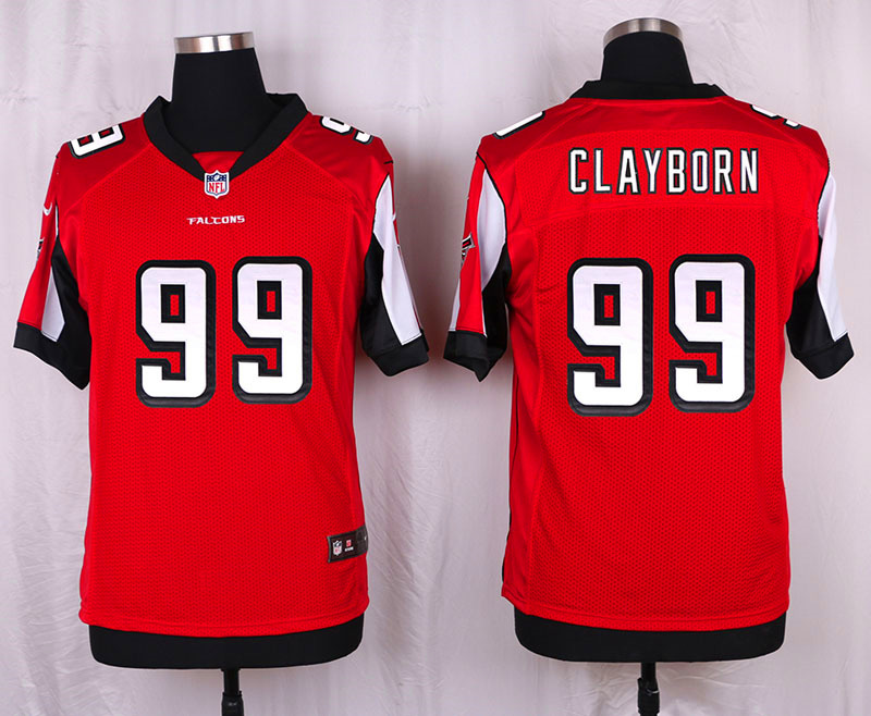 Nike Atlanta Falcons #99 Clayborn Red Elite Jersey