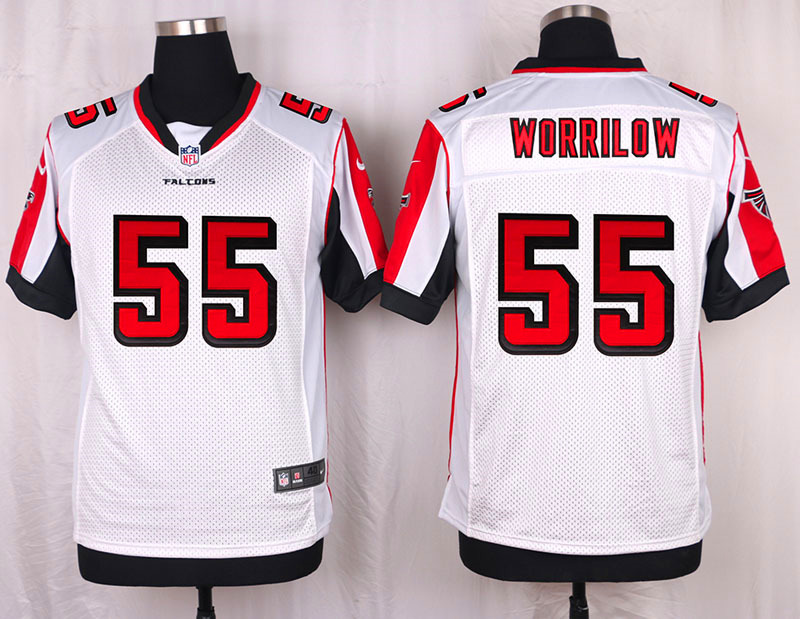 Nike Atlanta Falcons #55 Worrilow White Elite Jersey