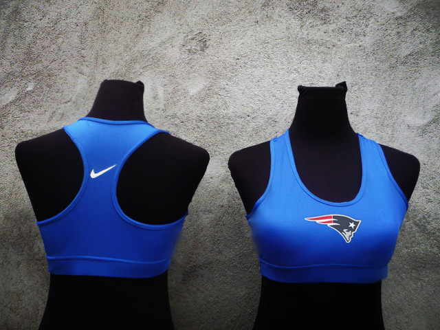 Nike New England Patriots Women Blue Tank Top
