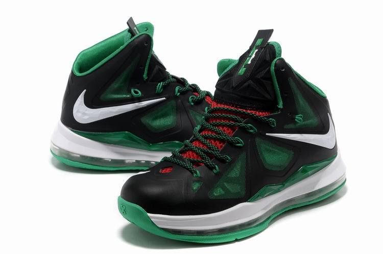 Nike LeBron Raymone James  Shoes Black White Green