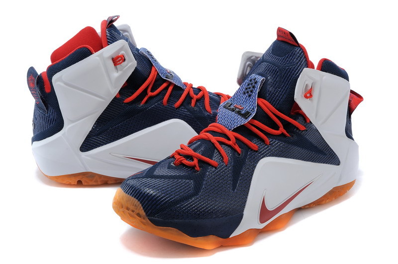 Nike Basketball Lebron James D.Blue White Shoes 12