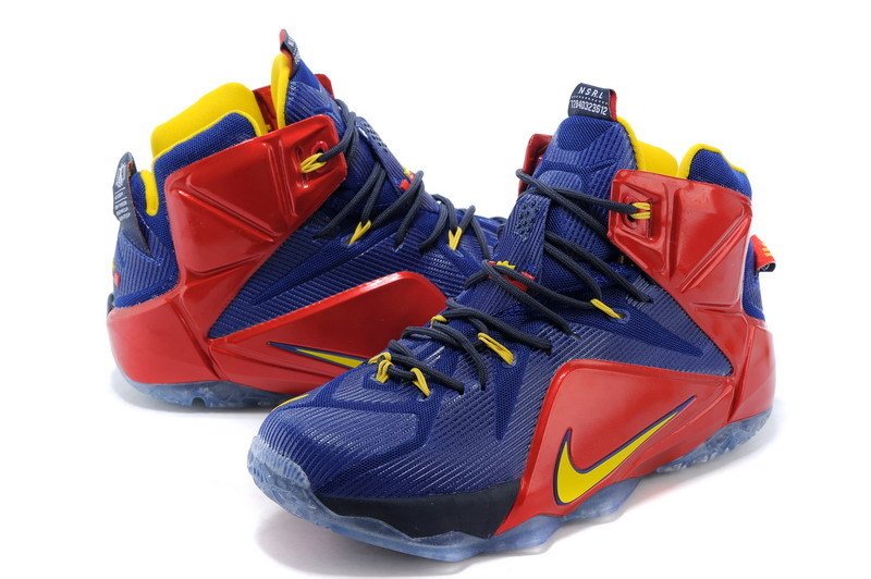 Nike Basketball Lebron James D.Blue Red Shoes 12