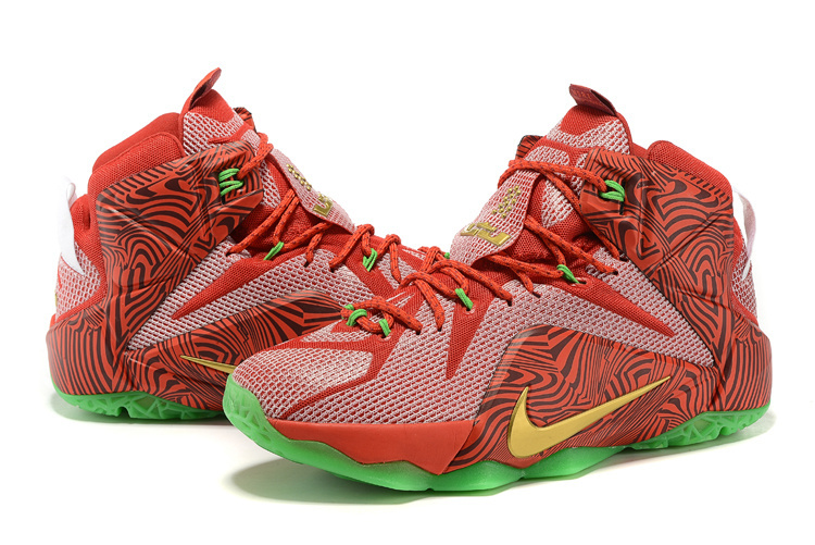 Nike Basketball Lebron James Red Shoes 12