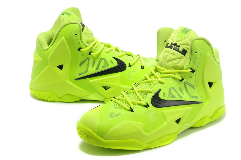 Nike LeBron James Basketball 11 Shoes Green Black