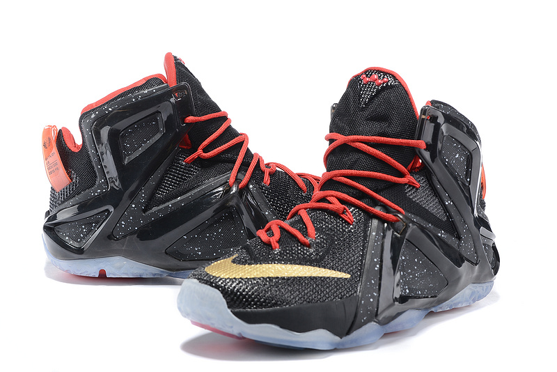 Nike LeBron James Basketball 12 Shoes 8011 Black