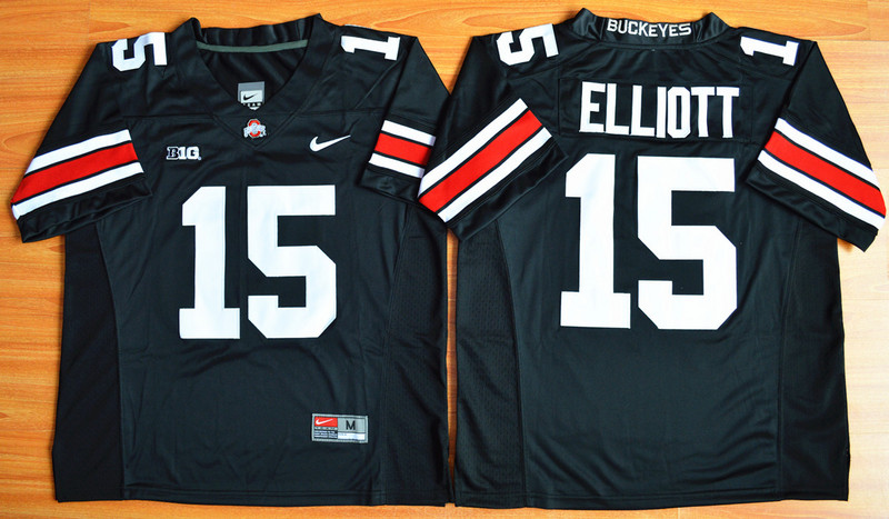 NCAA Ohio State Buckeyes #15 Elliott Black Jersey