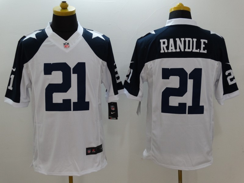 NFL Dallas Cowboys #21 Randle White Thanksgiving Limited Jersey