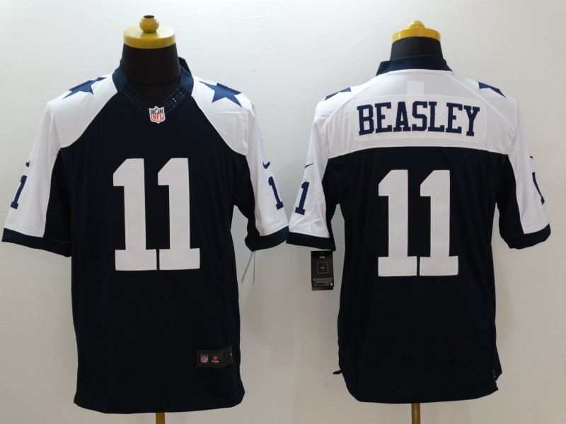 NFL Dallas Cowboys #11 Beasley Blue Thanksgiving Limited Jersey