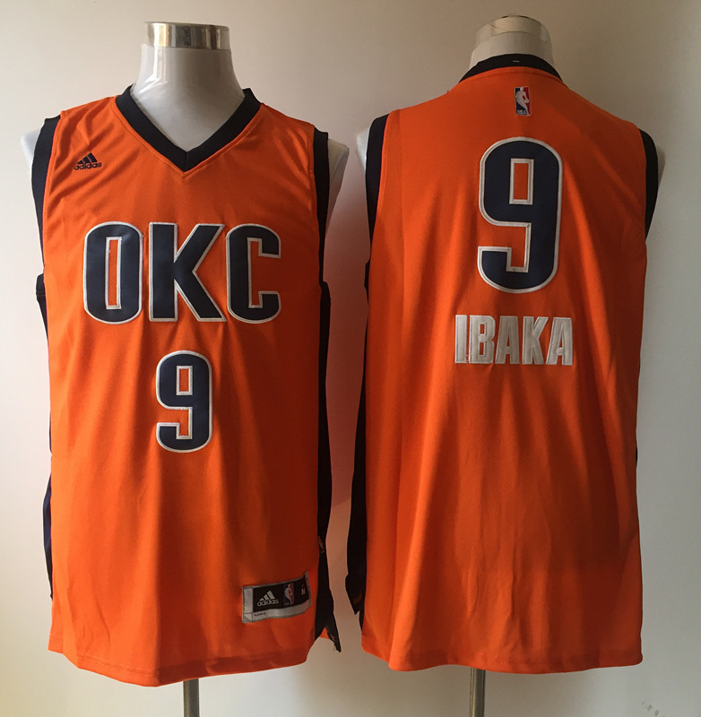 NBA Oklahoma City Thunder #9 Ibaka Orange Jersey