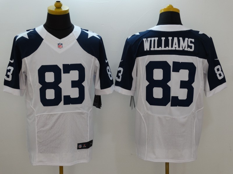 NFL Dallas Cowboys #83 Williams White Thanksgiving Elite Jersey