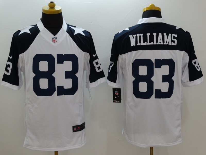 NFL Dallas Cowboys #83 Williams White Thanksgiving Limited Jersey