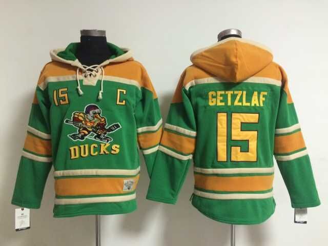 NHL Anaheim Ducks #15 Getzlaf Green Hoodie