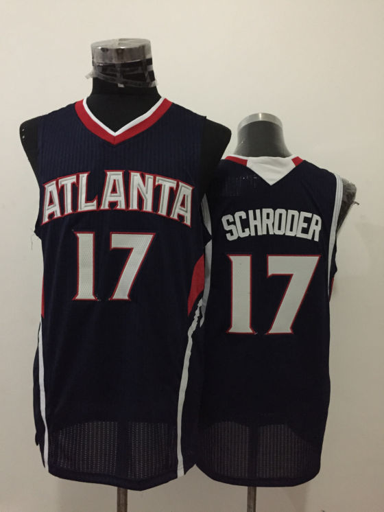 NBA Atlanta Hawks #17 Schroder D.Blue Jersey