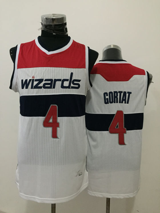 NBA Washington Wizards #4 Gortat White New Jersey