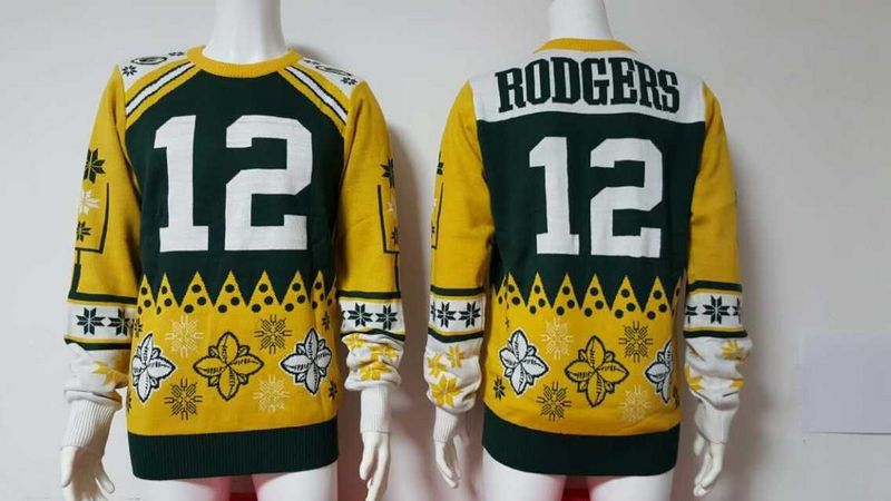 NFL Green Bay Packers #12 Rodgers Sweater