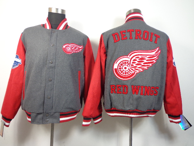NHL Detroit Red Wings Grey Jacket