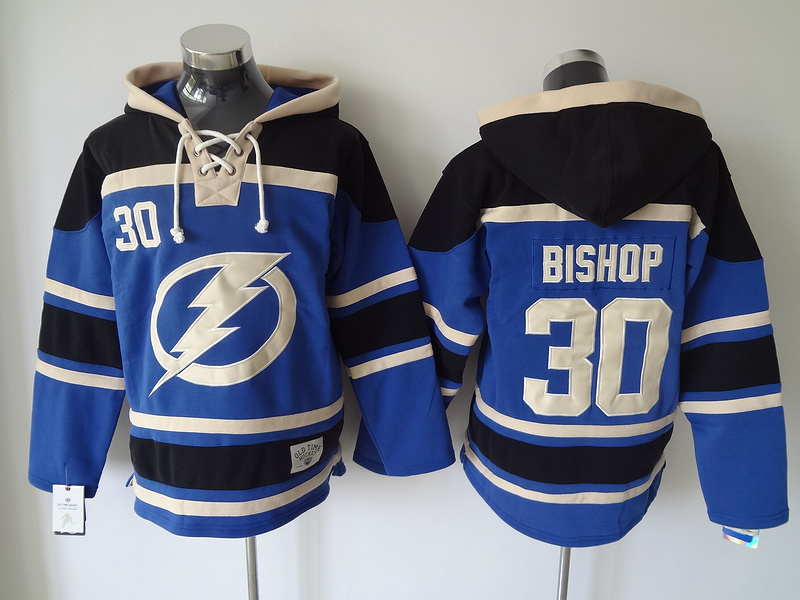 NHL Tampa Bay Lightning #30 Bishop Blue Hoodie