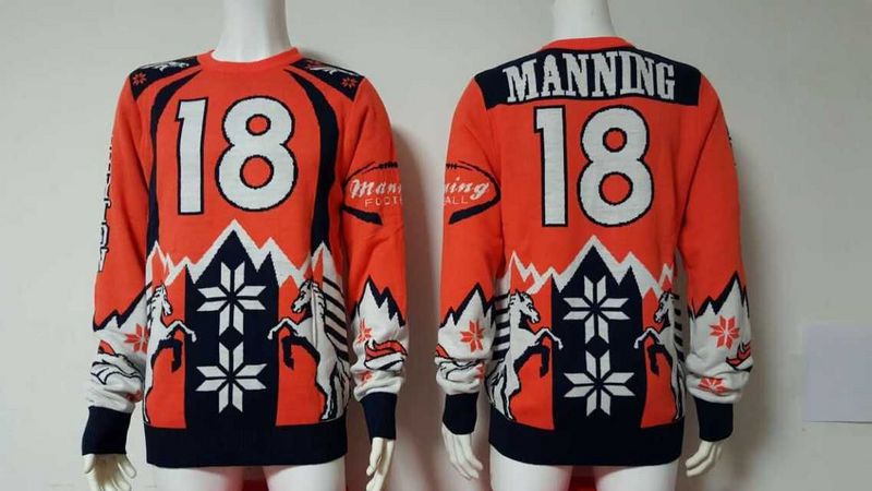 NFL Denver Broncos #18 Manning Sweater
