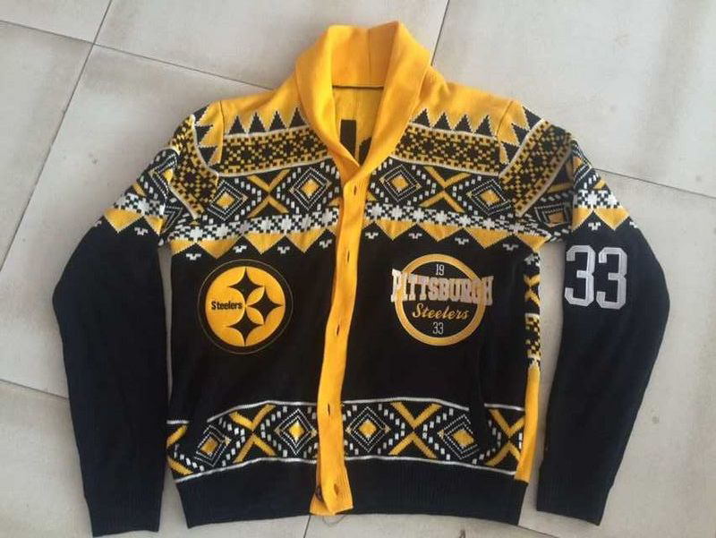 NFL Pittsburgh Steelers #33 Hodge Black Sweater