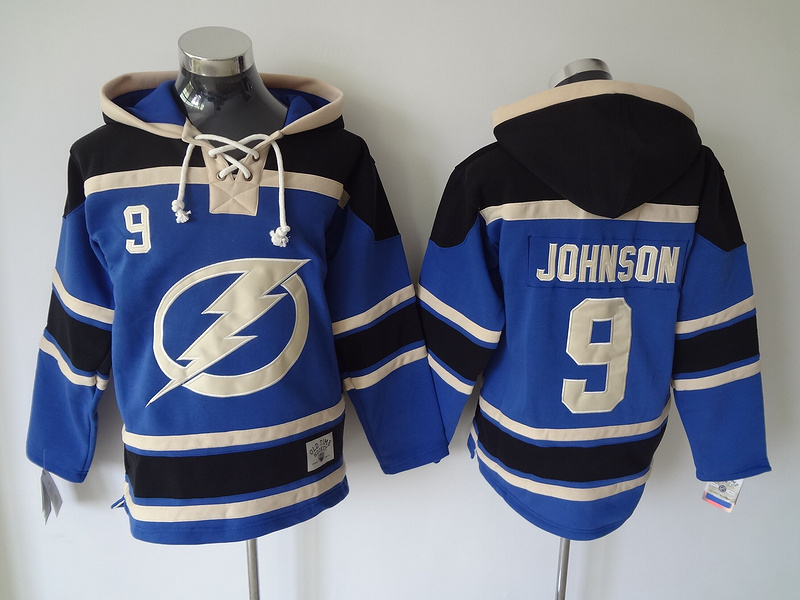 NHL Tampa Bay Lightning #9 Johnson Blue Hoodie
