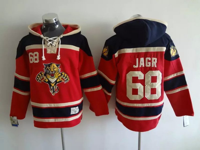 NHL Florida Panthers #68 Jagr Red Hoodie