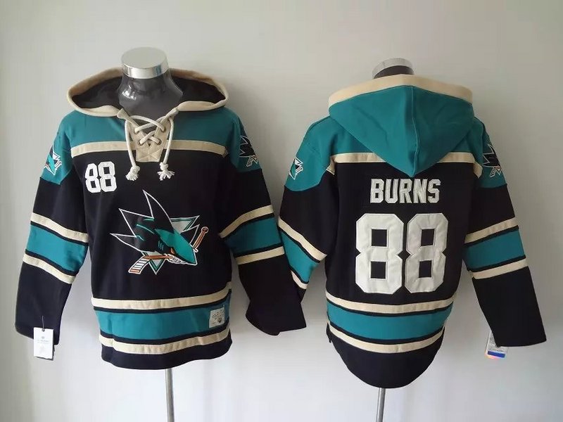 NHL San Jose sharks #88 Burns Black Hoodie