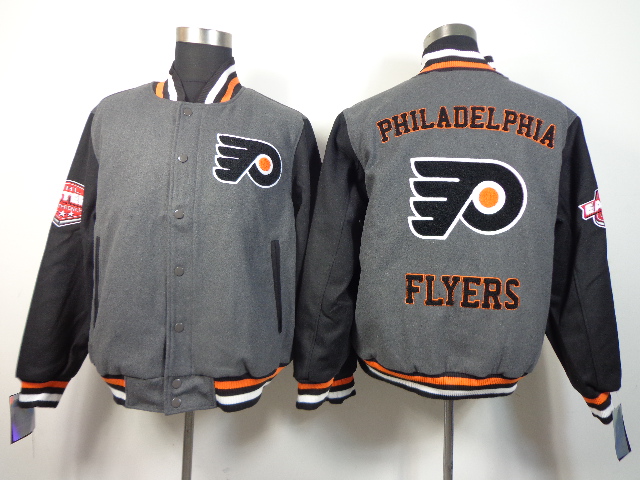 NHL Philadelphia Flyers Grey Jacket