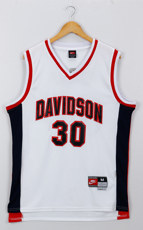 NCAA #30 Curry White Jersey