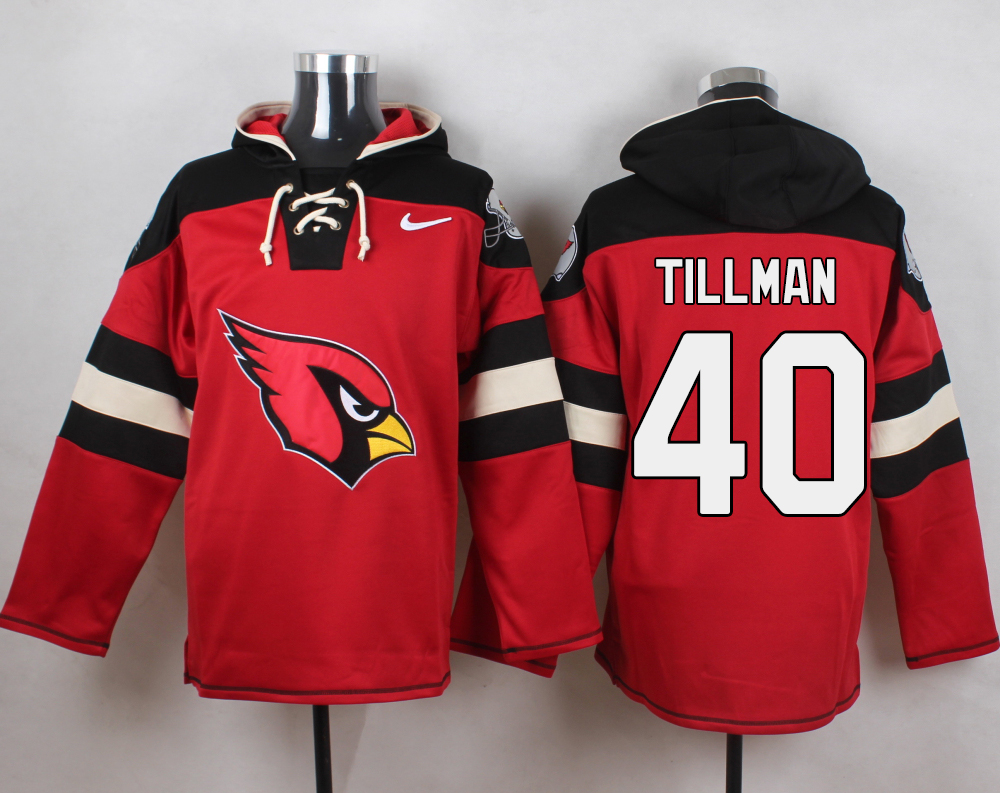 NFL Arizona Cardinals #40 Tillman Red Hoodie
