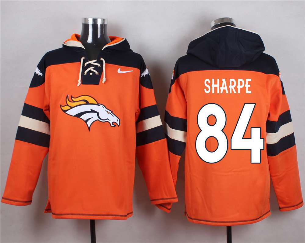 NFL Denver Broncos #84 Sharpe Orange Hoodie