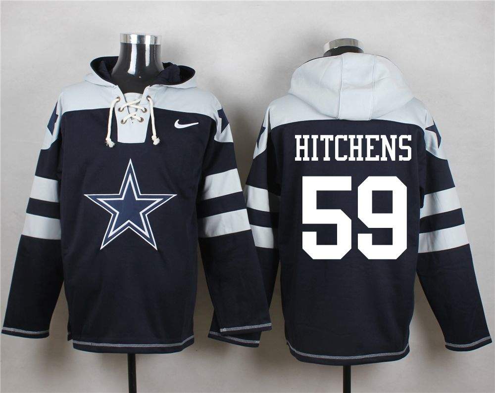 NFL Dallas Cowboys #59 Hitchens Blue Hoodie