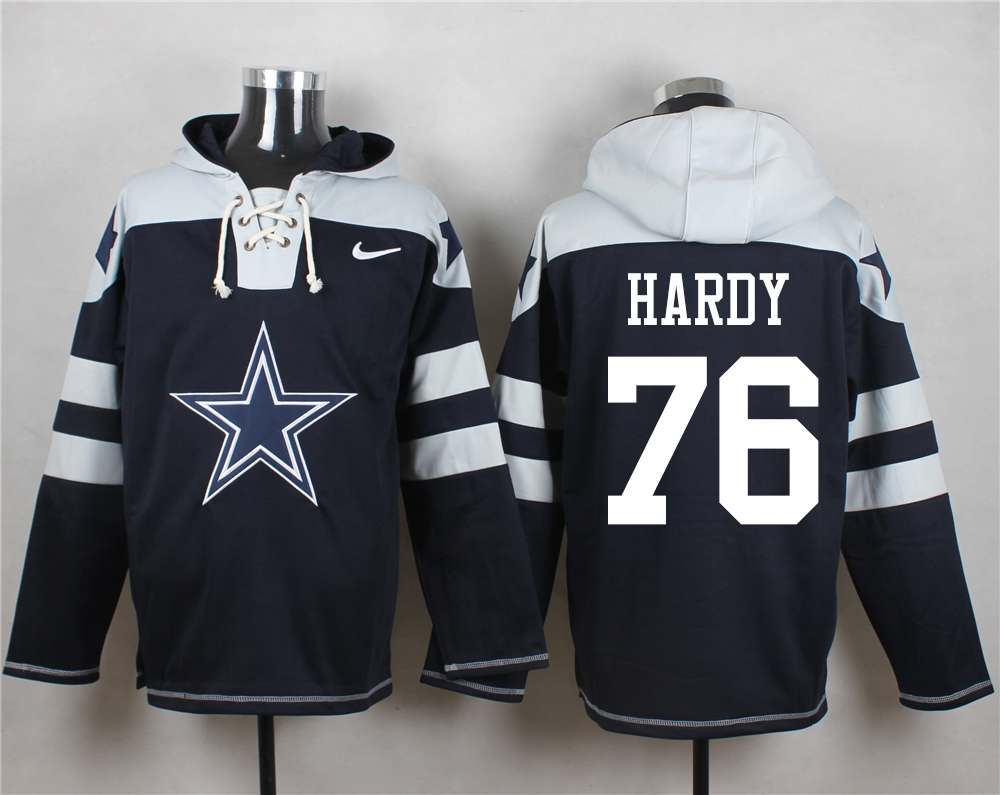 NFL Dallas Cowboys #76 Hardy Blue Hoodie