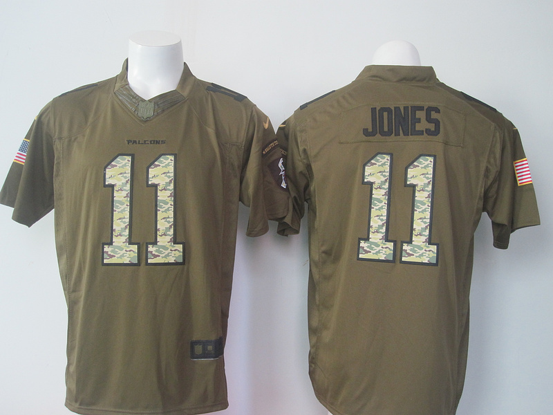 NFL Atlanta Falcons #11 Jones Green Salute To Service Limited Jersey