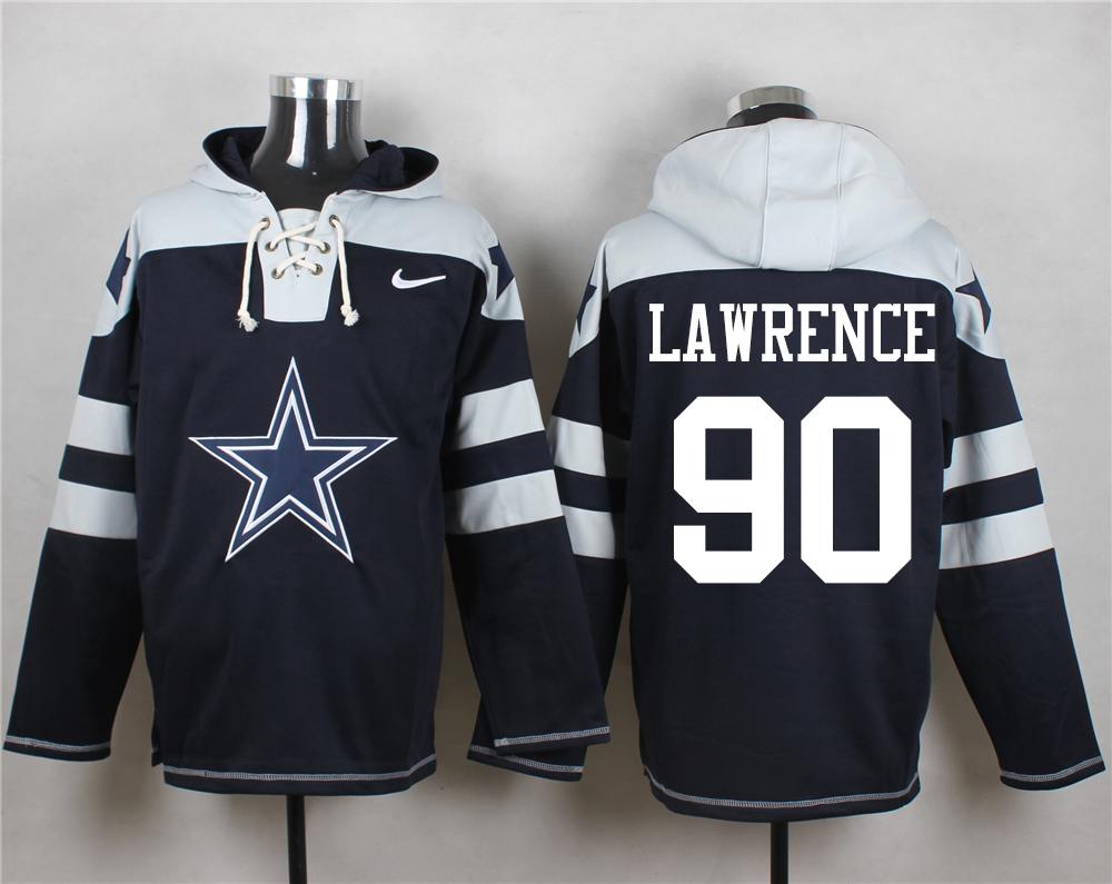 NFL Dallas Cowboys #90 Lawrence Blue Hoodie