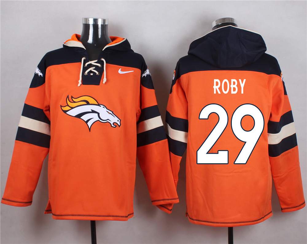 NFL Denver Broncos #29 Roby Orange Hoodie