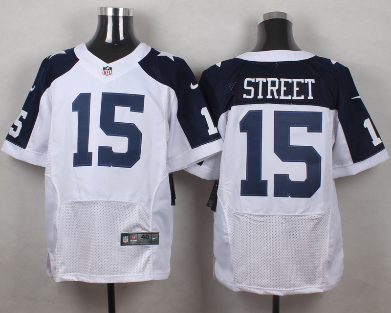 NFL Dallas Cowboys #15 Street White Thanksgiving Elite Jersey