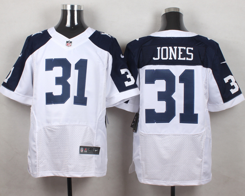 Nike NFL Dallas cowboys #31 Jones White Thanksgiving Jersey