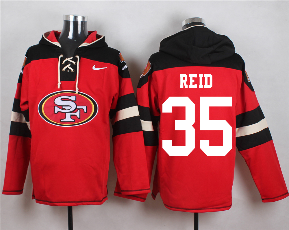 NFL San Francisco 49ers #35 Reid Red Hoodie