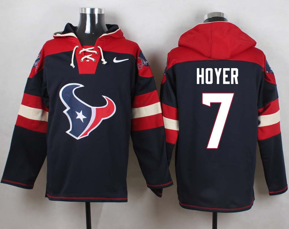NFL Houston Texans #7 Hoyer Blue Hoodie