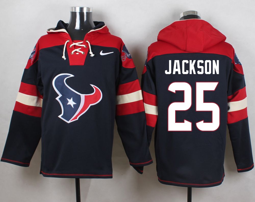 NFL Houston Texans #25 Jackson Blue Hoodie
